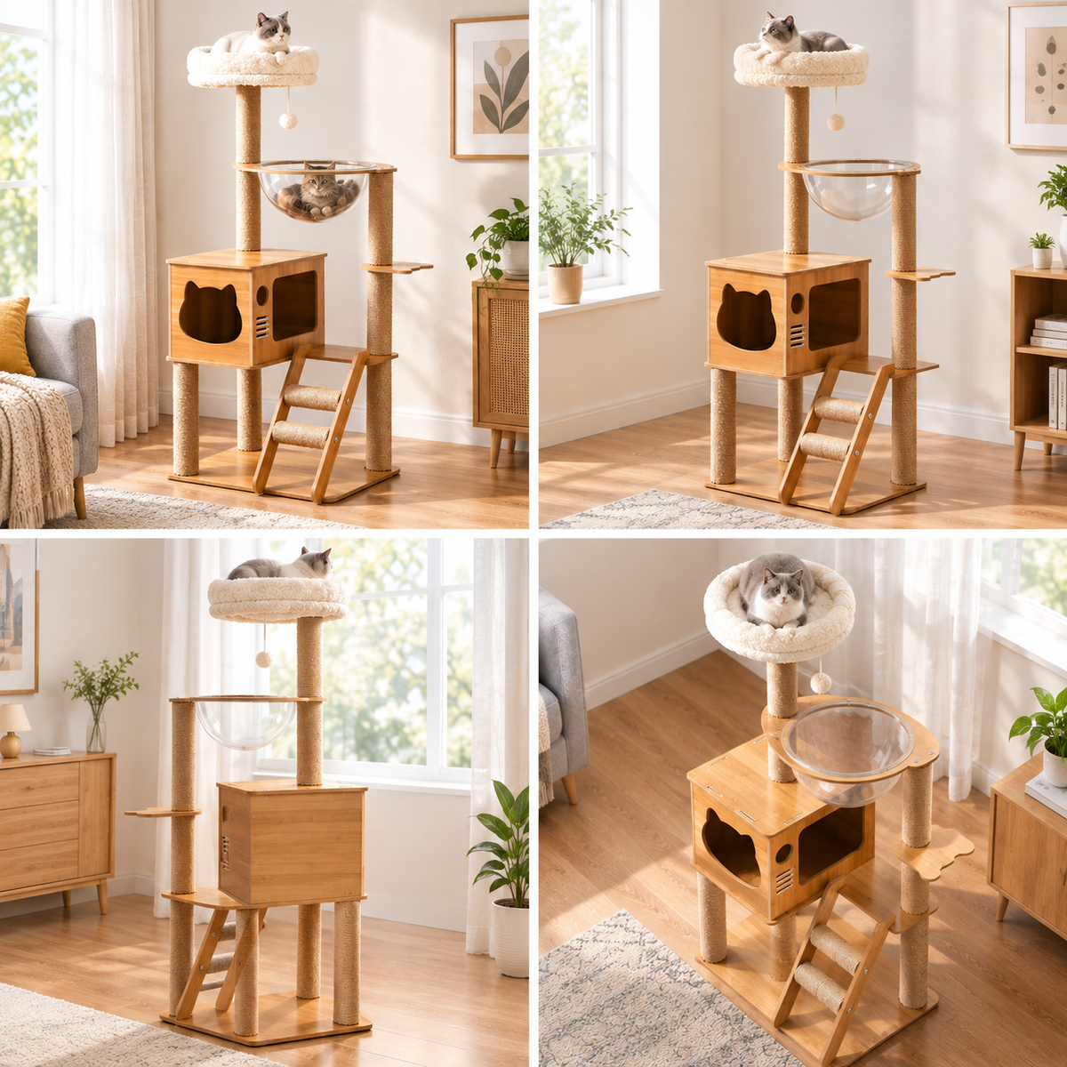 Premium Multi-Level Cat Tree for Multiple Cats
