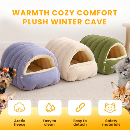 Cozy Winter Cave for Cats & Dogs