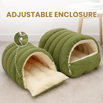 Cozy Winter Cave for Cats & Dogs