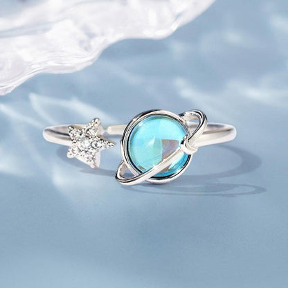 Star and Moon Ring For Daughter
