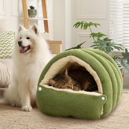 Cozy Winter Cave for Cats & Dogs